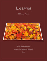 Leaves SSA choral sheet music cover